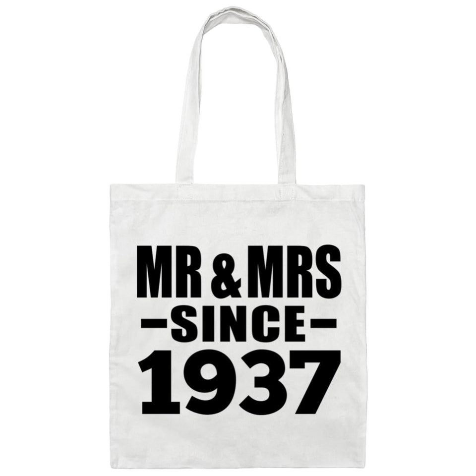 87th Anniversary Mr & Mrs Since 1937 - Tote Bag White