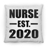 Nurse Established EST. 2020 - Throw Pillow