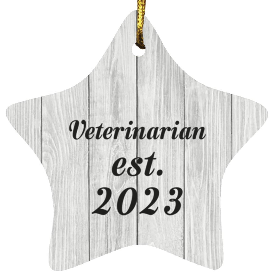 Veterinarian Established Est. 2023 - Star Ornament F