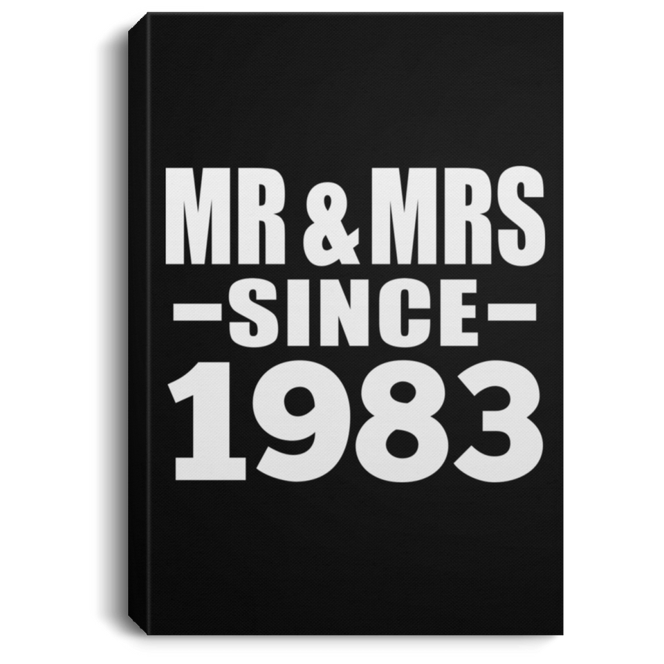 41st Anniversary Mr & Mrs Since 1983 - Canvas Portrait