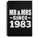 41st Anniversary Mr & Mrs Since 1983 - Canvas Portrait