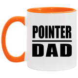Pointer Dad - 11oz Accent Mug Orange