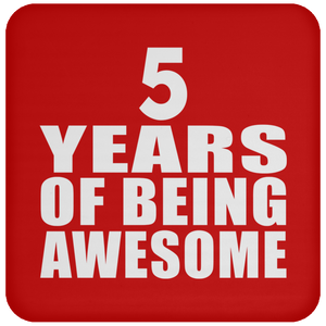 5th Birthday 5 Years Of Being Awesome - Drink Coaster