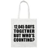33rd Anniversary 12,045 Days Together Who's Counting - Tote Bag White