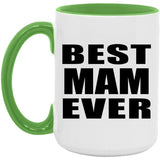 Best Mam Ever - 15oz Accent Mug Green