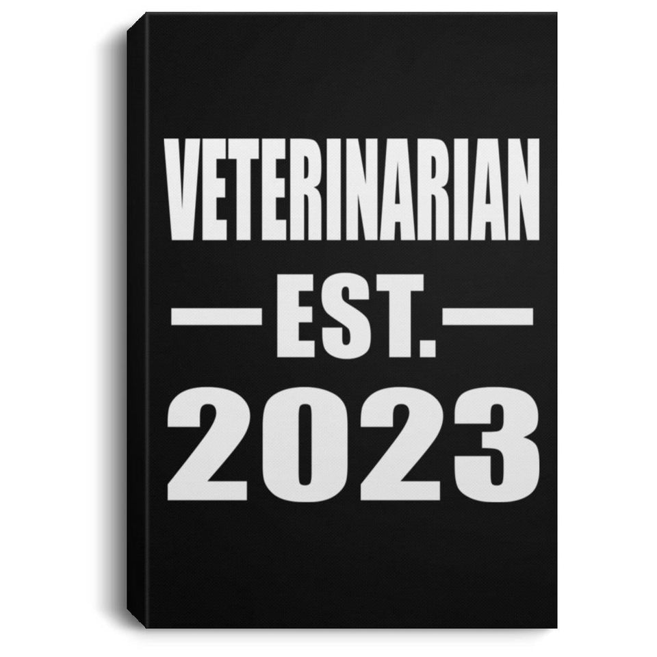 Veterinarian Established EST. 2023 - Canvas Portrait