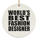 World's Best Fashion Designer - Circle Ornament