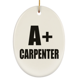 A+ Carpenter - Oval Ornament