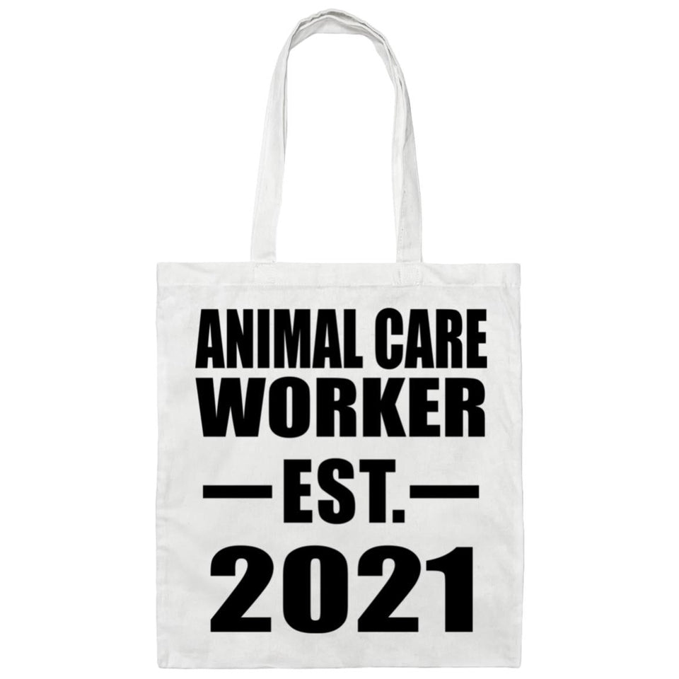 Animal Care Worker Established EST. 2021 - Tote Bag White