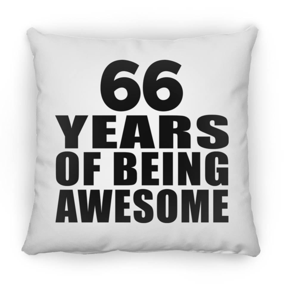 66th Birthday 66 Years Of Being Awesome - Throw Pillow