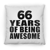 66th Birthday 66 Years Of Being Awesome - Throw Pillow