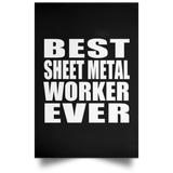 Best Sheet Metal Worker Ever - Poster Portrait