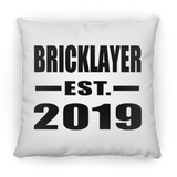 Bricklayer Established EST. 2019 - Throw Pillow