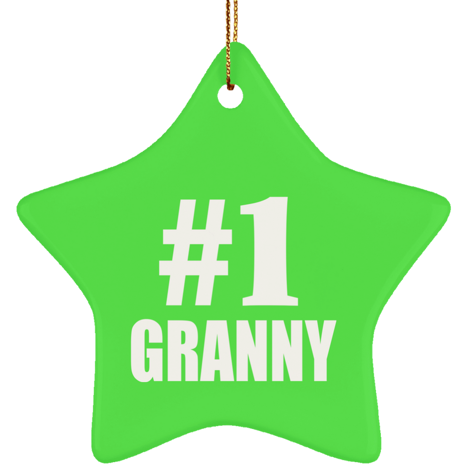 Number One #1 Granny - Star Ornament