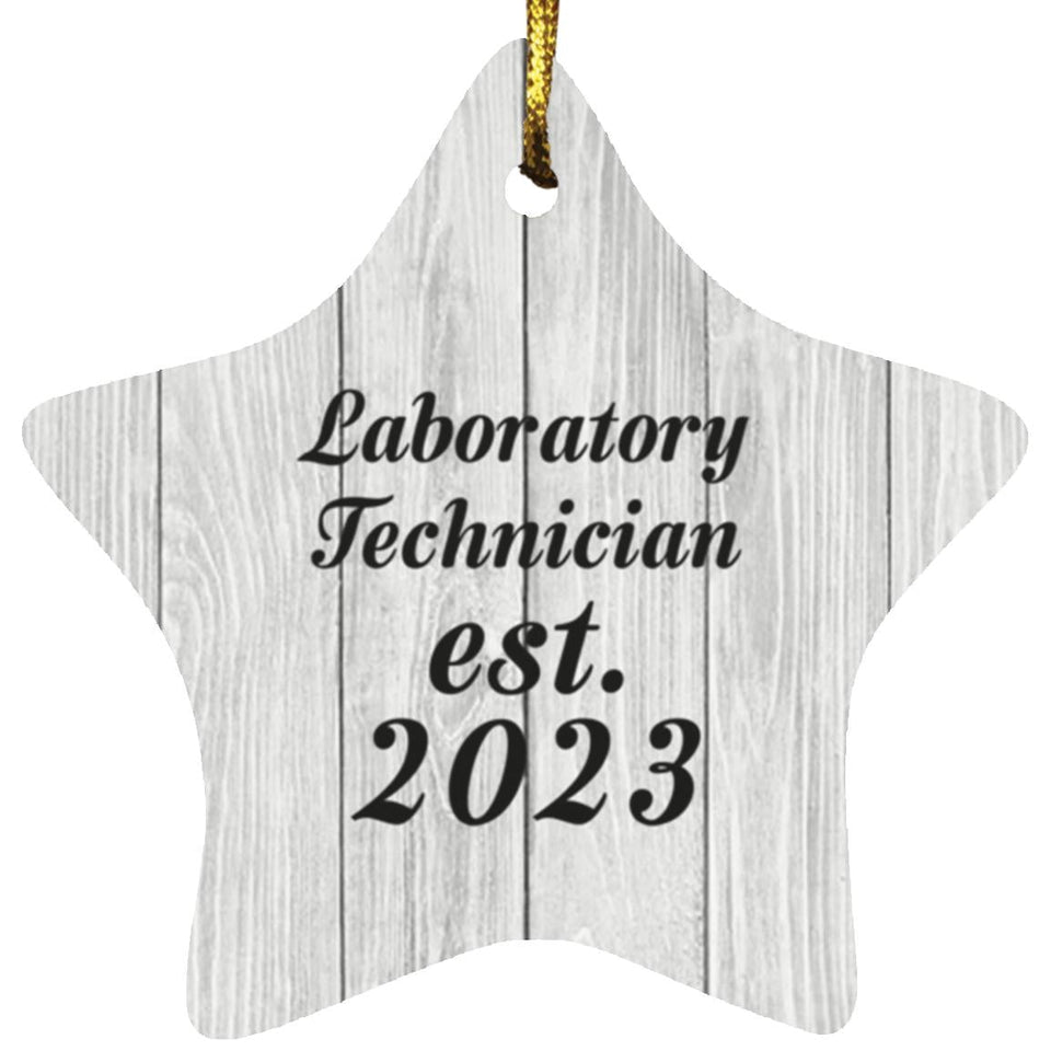 Laboratory Technician Established Est. 2023 - Star Ornament F