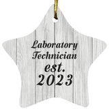 Laboratory Technician Established Est. 2023 - Star Ornament F