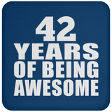 42nd Birthday 42 Years Of Being Awesome - Drink Coaster