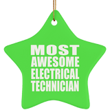 Most Awesome Electrical Technician - Star Ornament