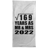 13th Anniversary Square Root of 169 Years As Mr & Mrs 2022 - Hand Towel