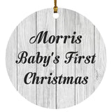 Morris Baby's First Christmas - Circle Ornament F