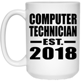 Computer Technician Established EST. 2018 - 15 Oz Coffee Mug