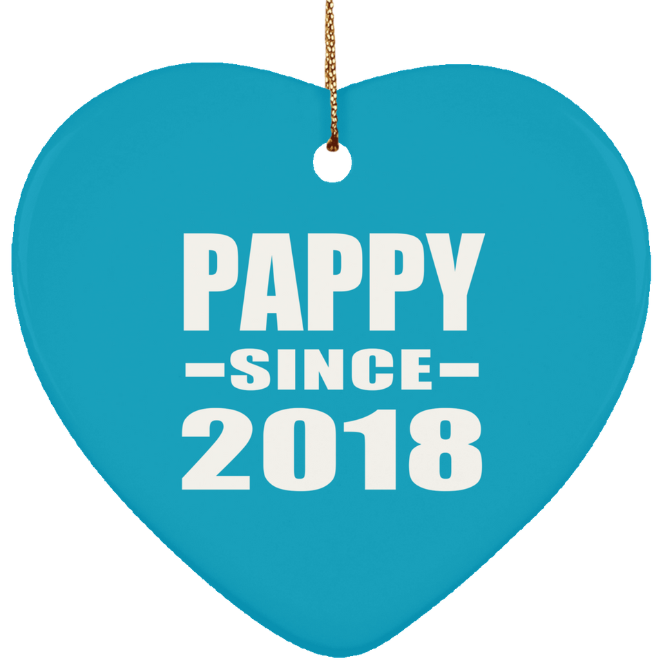 Pappy Since 2018 - Heart Ornament