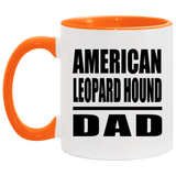 American Leopard Hound Dad - 11oz Accent Mug Orange