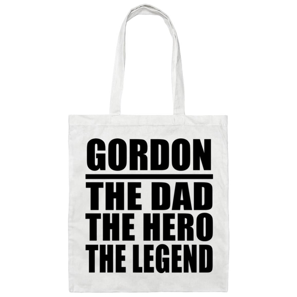 Gordon The Dad The Hero The Legend - Tote Bag White