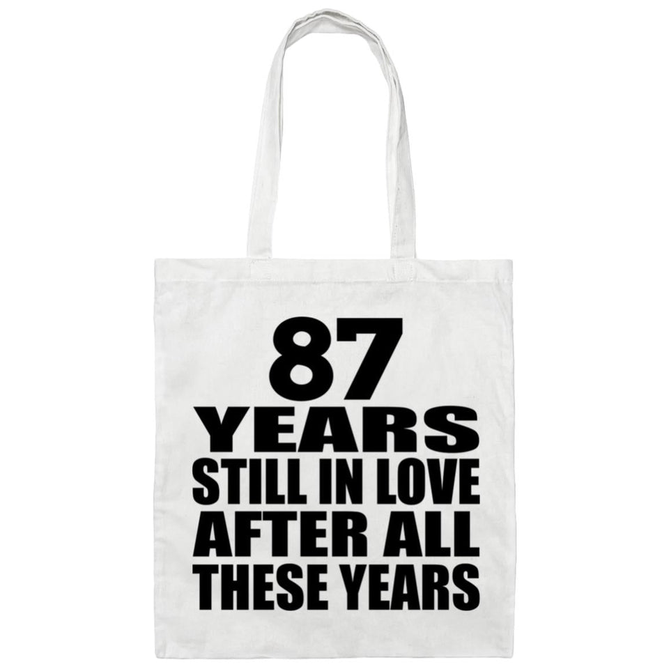 87th Anniversary 87 Years Still In Love After Years - Tote Bag White