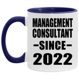 Management Consultant Since 2022 - 11oz Accent Mug Purple