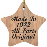 42nd Birthday Made In 1982 All Parts Original - Star Ornament C