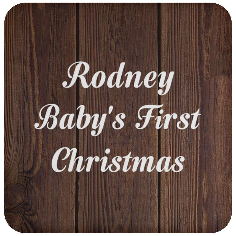 Rodney Baby's First Christmas - Drink Coaster D