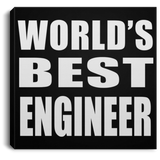 World's Best Engineer - Canvas Square