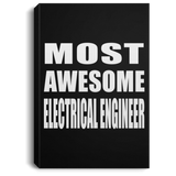 Most Awesome Electrical Engineer - Canvas Portrait