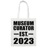 Museum Curator Established EST. 2023 - Tote Bag White