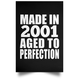 23rd Birthday Made In 2001 Aged to Perfection - Poster Portrait