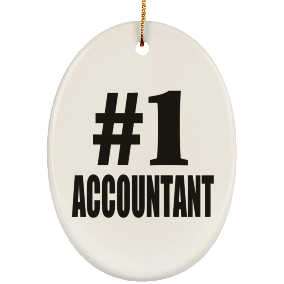 Number One #1 Accountant - Oval Ornament
