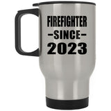 Firefighter Since 2023 - Silver Travel Mug