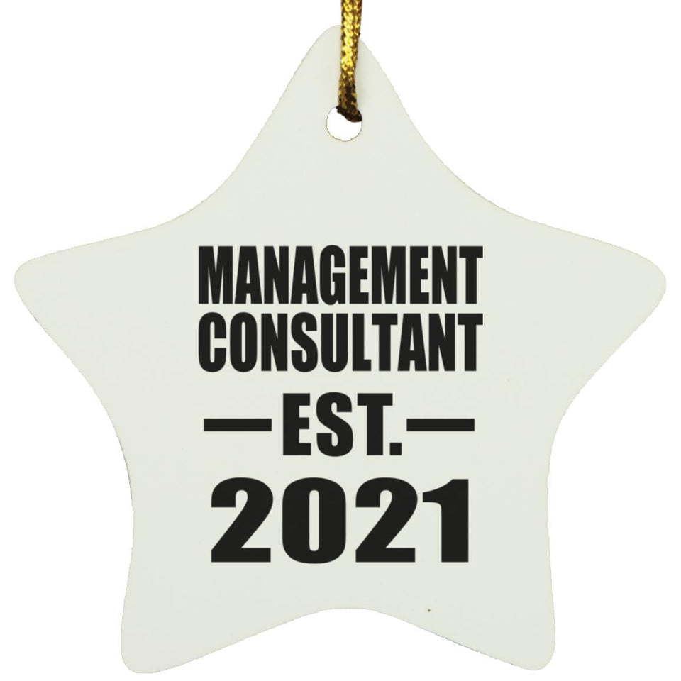 Management Consultant Established EST. 2021 - Star Ornament