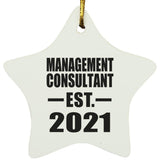 Management Consultant Established EST. 2021 - Star Ornament