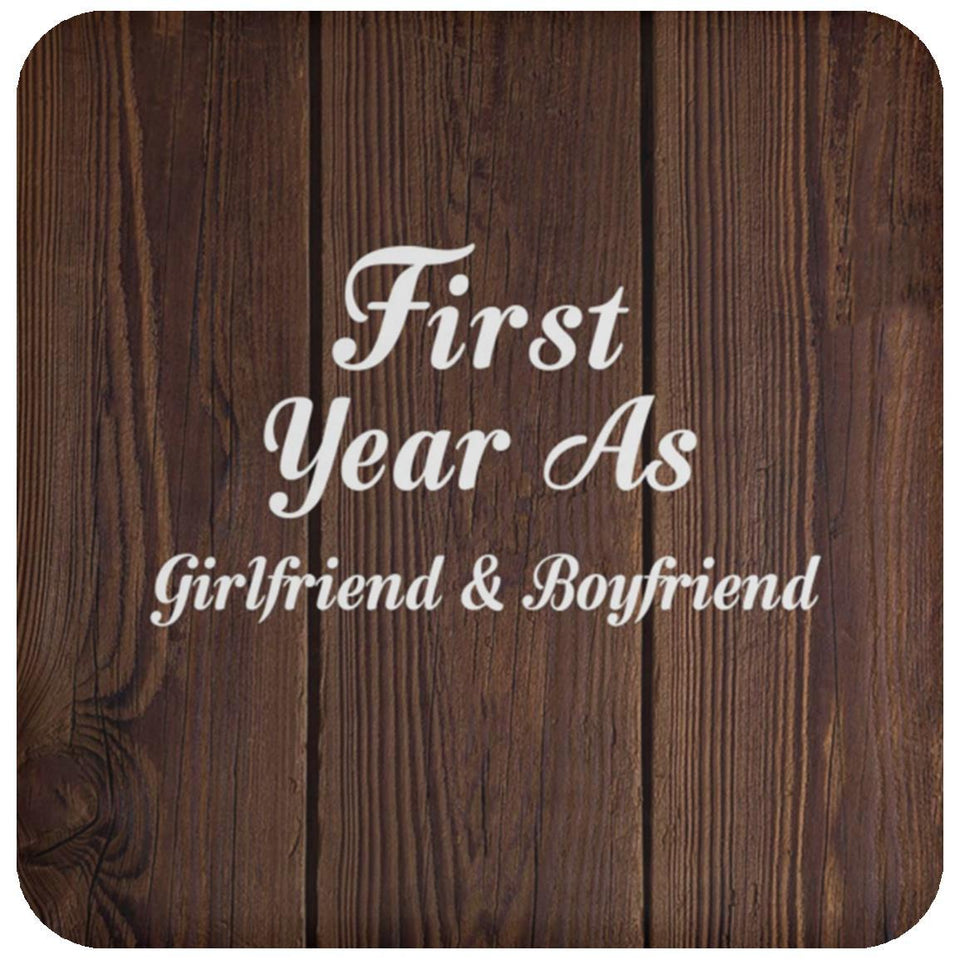 First Year As Girlfriend & Boyfriend - Drink Coaster D