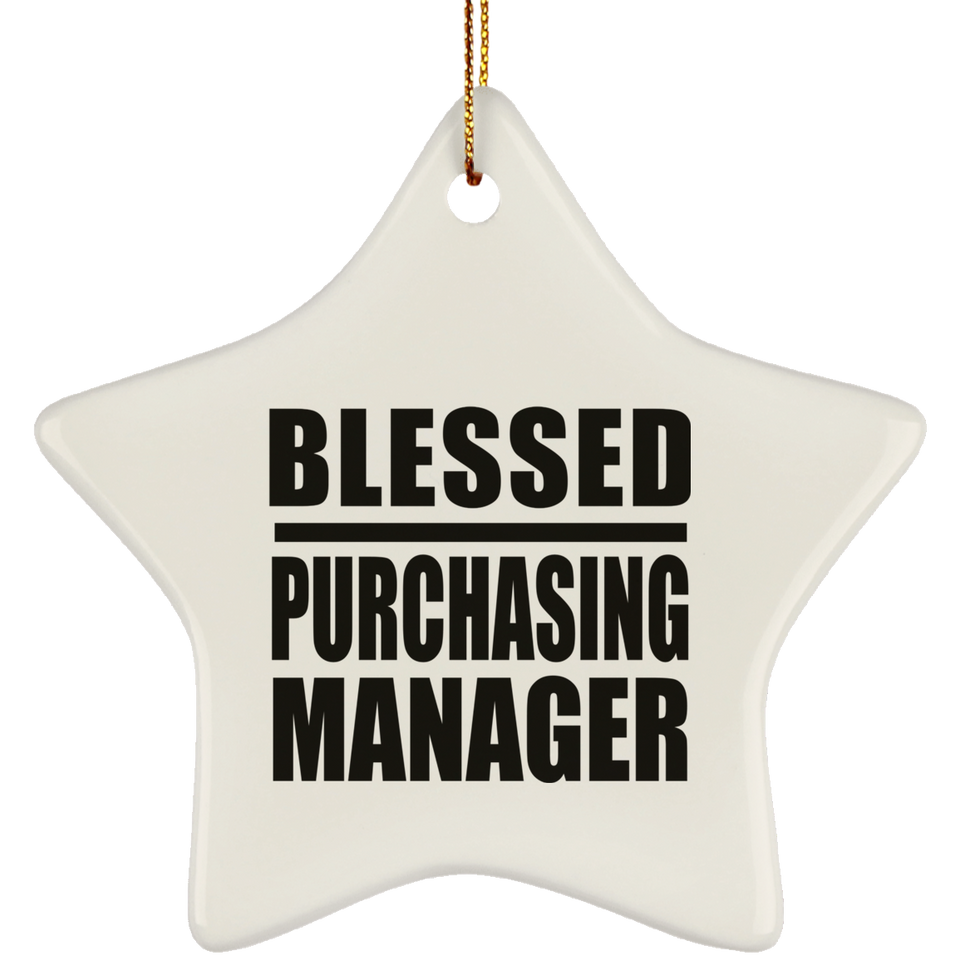 Blessed Purchasing Manager - Star Ornament