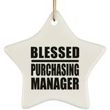 Blessed Purchasing Manager - Star Ornament