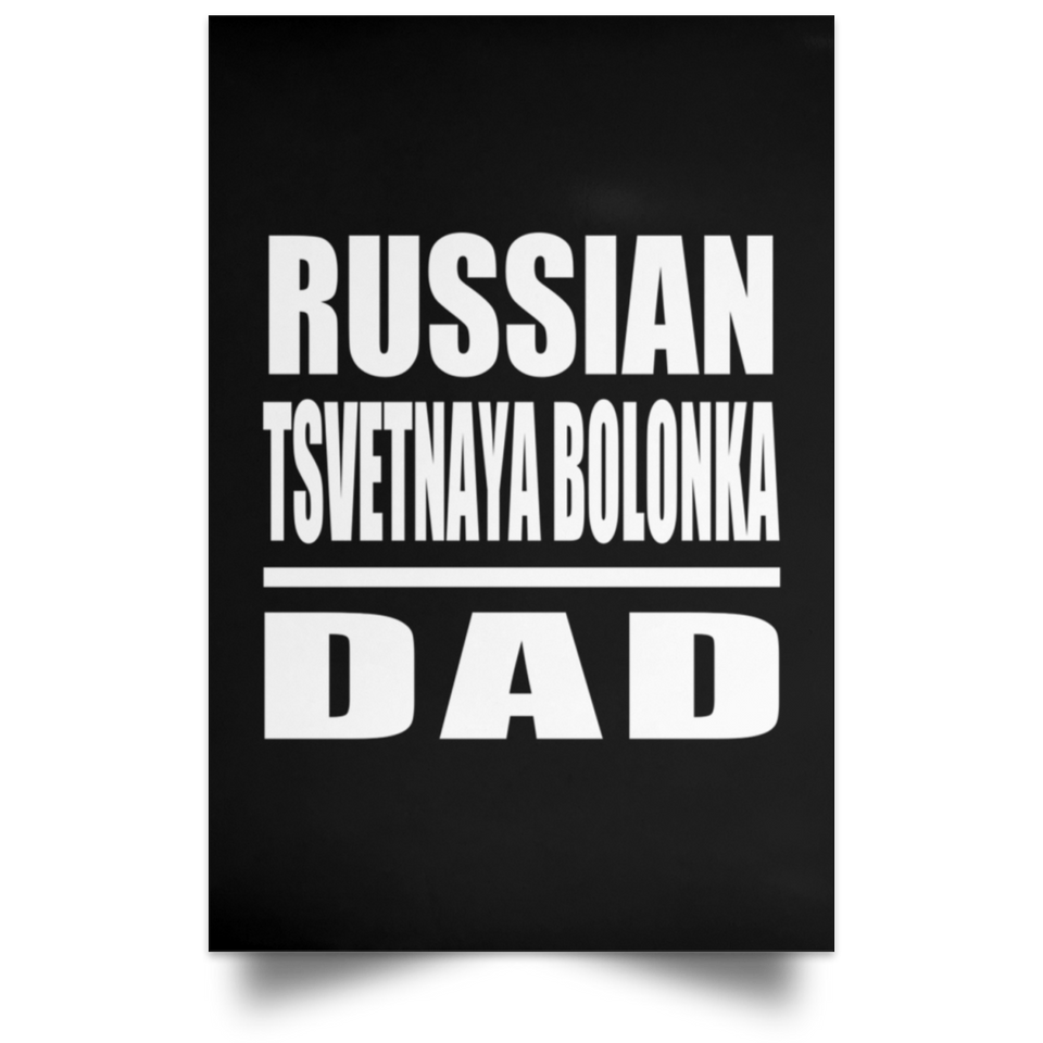 Russian Tsvetnaya Bolonka Dad - Poster Portrait