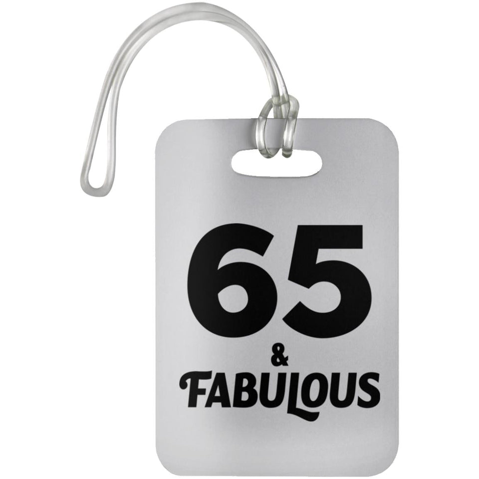 65th Birthday 65 & Fabulous - Luggage Bag Tag