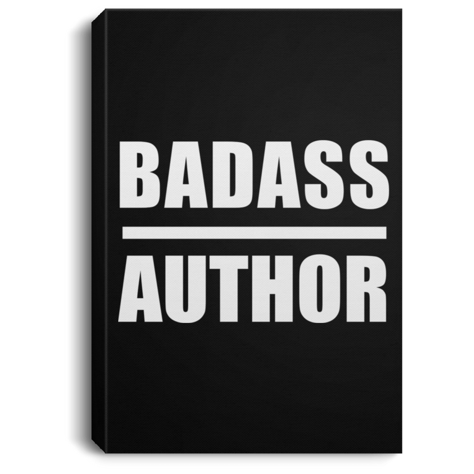 Badass Author - Canvas Portrait