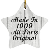 115th Birthday Made In 1909 All Parts Original - Star Ornament F