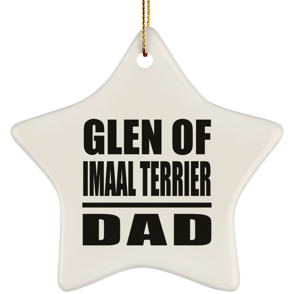 Glen Of Imaal Terrier Dad - Star Ornament