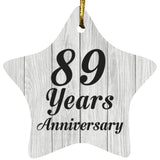 89th Anniversary 89 Years Anniversary - Star Ornament F