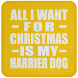 All I Want For Christmas Is My Harrier Dog - Coaster